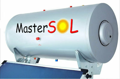 MasterSOL Eco Ηλιακός Θερμοσίφωνας 120 λίτρων Glass Διπλής Ενέργειας με 2τ.μ. Οριζόντιο Συλλέκτη