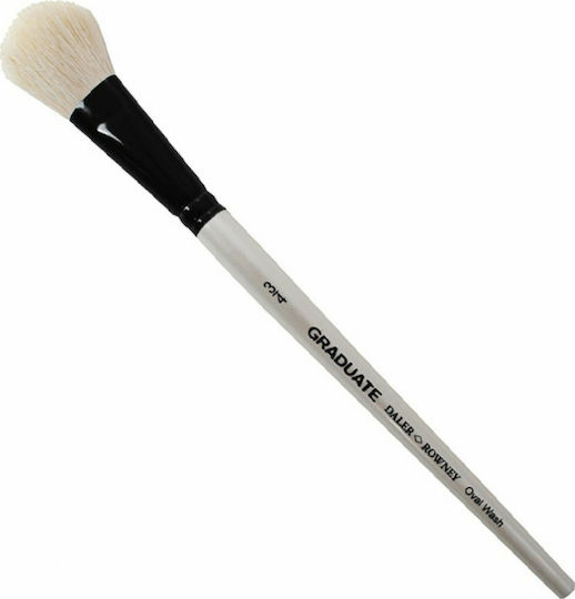 Daler Rowney Graduate White Goat Round Moat Round Paint Brush Φυσικό Αίγα 3/4