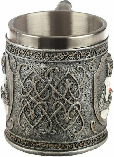 Puckator Crusader Knight Tankard Cană Plastic Argintiu