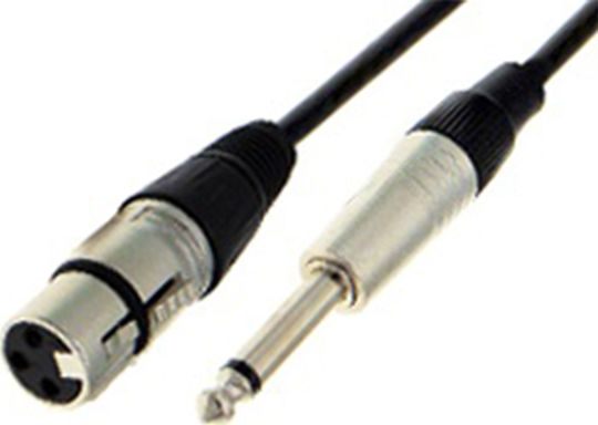 XLR male to 6.3mm male 1.5m Cable (01.037.0341)