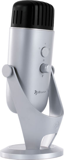 Arozzi Colonna Μικρόφωνο USB Silver σε Ασημί Χρώμα