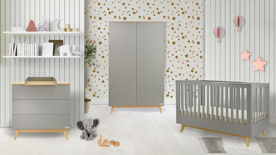 Bebe Stars Polymorphic Crib Oslo Grey