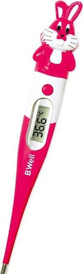 B-Well WT-06 Flex Digital Thermometer Armpit Potrivit pentru bebeluși Fuchsia with Bunny