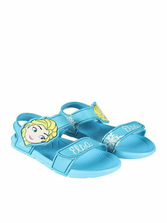 Elsa Children's Beach Shoes Light Blue