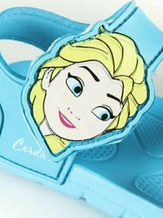 Elsa Children's Beach Shoes Light Blue