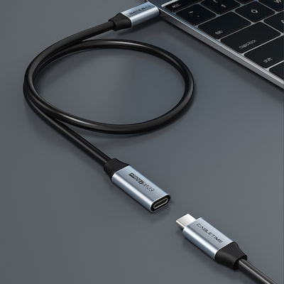 Cabletime CMCM60 USB 3.0 Cable USB-C male - USB-C female 60W Gray 0.5m