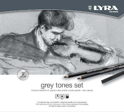 Lyra Coal Pencil Gray 25pcs L