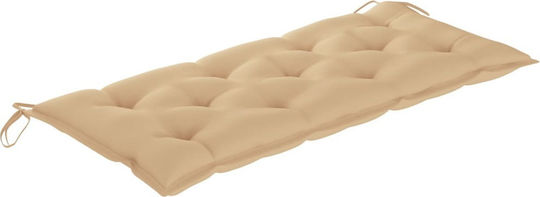 vidaXL Garden Swing Cushion With Backrest Beige 120x100 cm