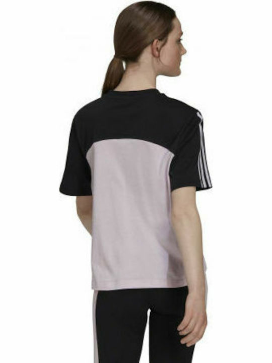 Adidas Women's Athletic Cotton Blouse Short Sleeve Pink