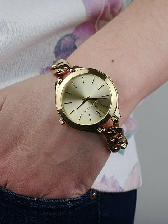 Michael Kors Runway Women's Watch with Gold Metal Bracelet