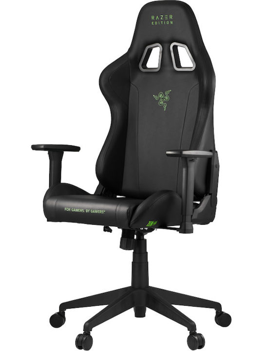 Zen Tarok Essentials Artificial Leather Gaming Chair with Adjustable Arms Black