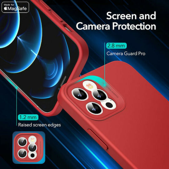 ESR Cloud Back Cover Σιλικόνης Κόκκινο (iPhone 12 / 12 Pro)