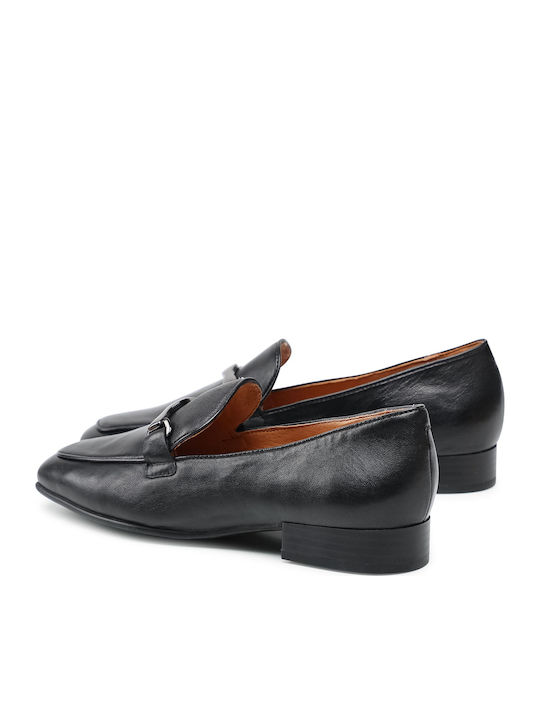 Δερμάτινα Γυναικεία Loafers σε Μαύρο Χρώμα