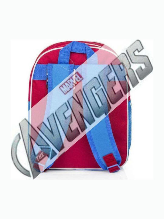 Vadobag Avengers Marvel Σχολική Τσάντα Πλάτης Νηπιαγωγείου σε Μπλε χρώμα