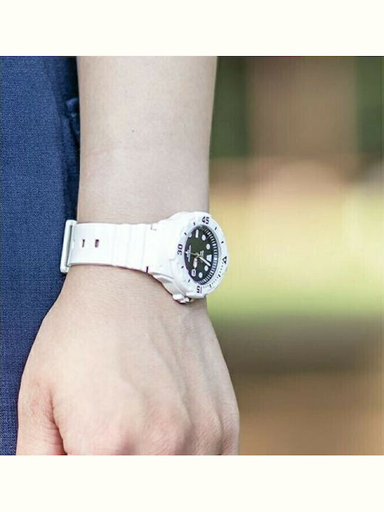 Casio Sport Women's Watch with White Rubber Strap