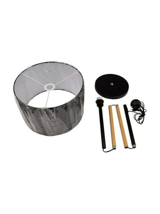 GloboStar Ashley Floor Lamp H145xW40cm. with Socket for Bulb E27 Black