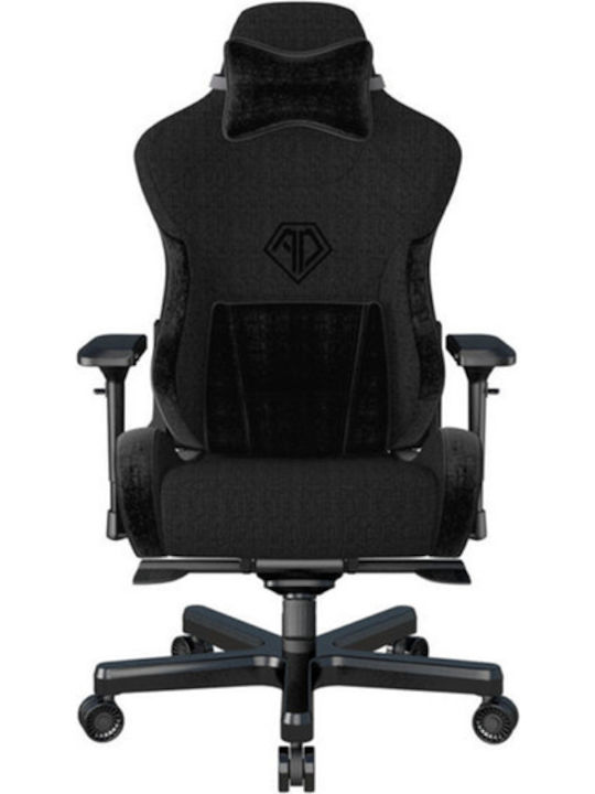 Anda Seat AD12XLLA T-Pro II Υφασμάτινη Καρέκλα Gaming με Ρυθμιζόμενα Μπράτσα Μαύρη