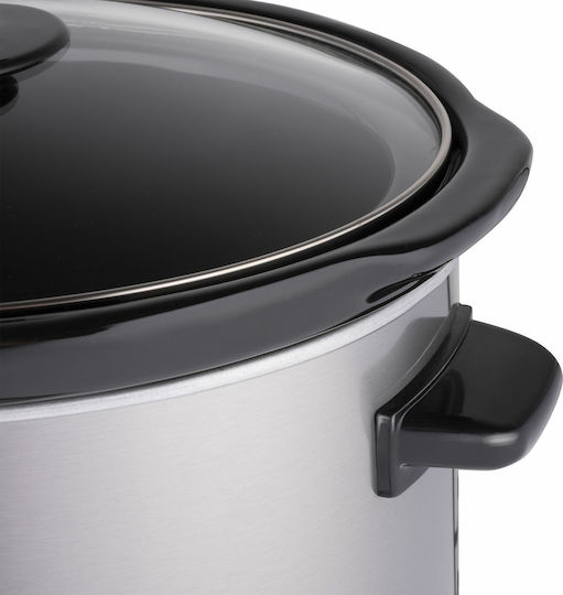 Alpina Appliances Slow Cooker 240W with Capacity 3.5lt Silver
