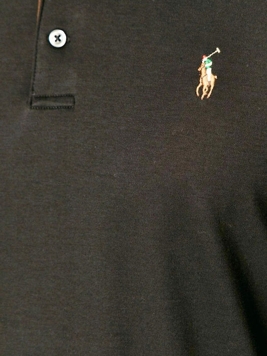 Ralph Lauren Ανδρική Μπλούζα Polo Μακρυμάνικη Μαύρη