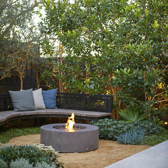 Ecosmart Fire Ark 40 Internal / Outdoor Floor Bioethanol Fireplace Natural 100x100x33.9cm