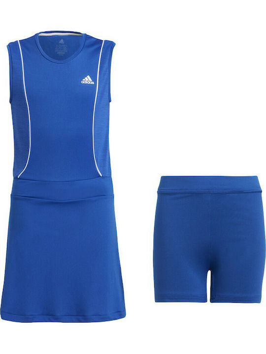 Adidas Παιδικό Φόρεμα Αμάνικο Μπλε