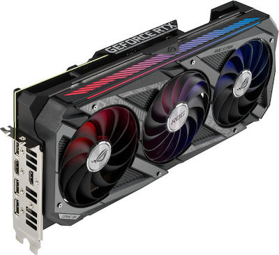 Asus GeForce RTX 3070 8GB GDDR6 ROG Strix V2 OC Κάρτα Γραφικών PCI-E x16 4.0 με 2 HDMI και 3 DisplayPort