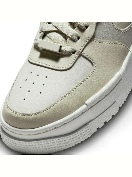Air Force 1 Flatforms Sneakers Light Stone / Summit White / Pale Coral / Light Bone