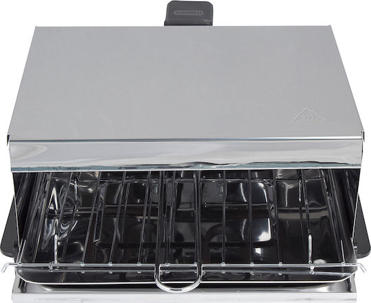 Termomax Party Grill Tabletop Electric Grill Grill 800W with Lid 27cmx23cmcm