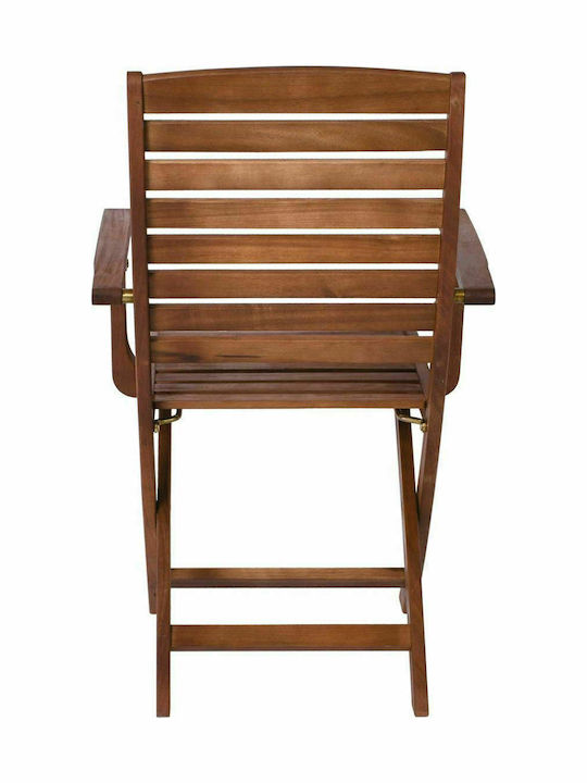 Outdoor-Stuhl Hölzernes Spot Acacia 55x54x90εκ.