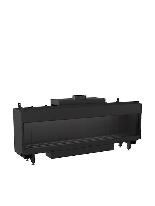 Kratki LEO 200 G20 Ενεργειακό Τζάκι Αερίου 16kW Ίσιο με Σταθερή Πόρτα