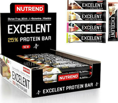 Nutrend Excelent Bars with 24% Protein & Flavor Chocolate Nougat Cranberries 18x85gr