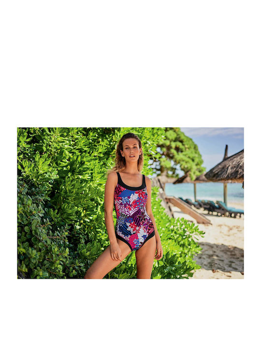 Anita 6383 M0 Colombo Printed Full Body Swimsuit with F Cup