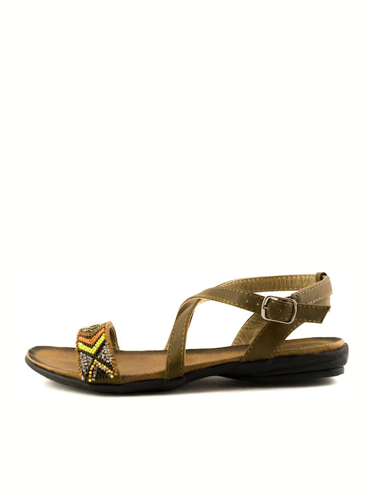 Topway B808070 Women's Flat Sandals in Green Color