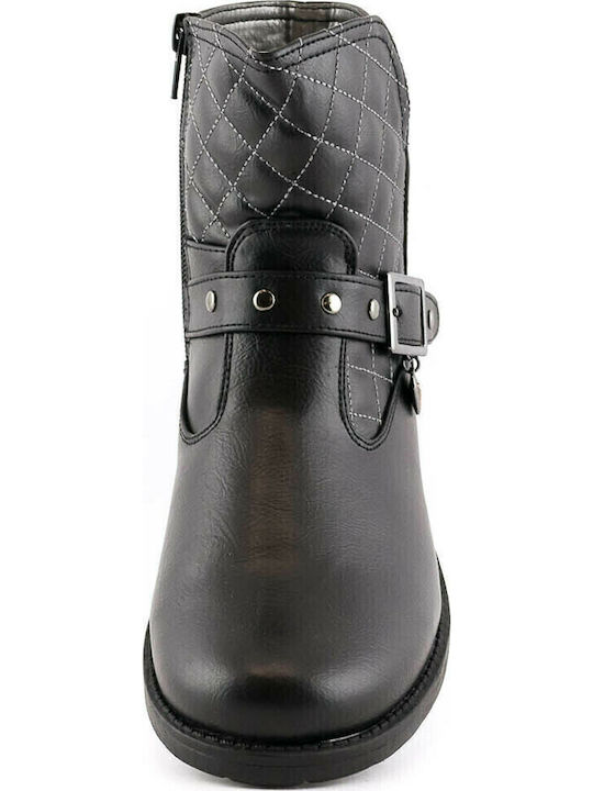 Kids Boots with Zipper Black