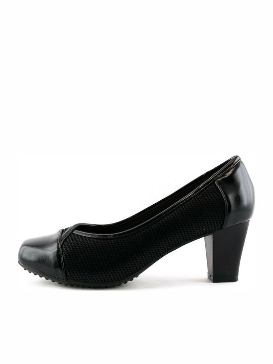 B-Soft Black Medium Heels