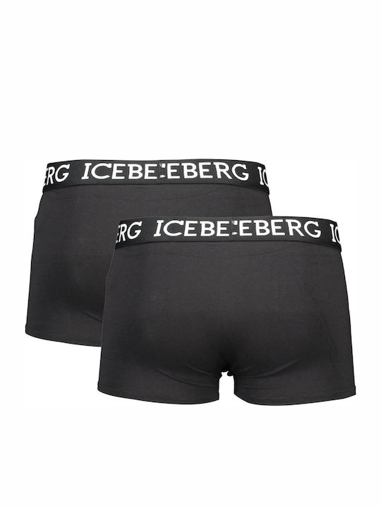 ICE1UTR02 Ανδρικά Μποξεράκια Μαύρα 2Pack