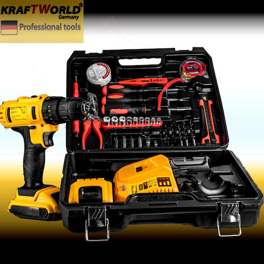 Kraftworld Schlagbohrmaschinen Bohrschrauber Batterie 24V 2x5Ah