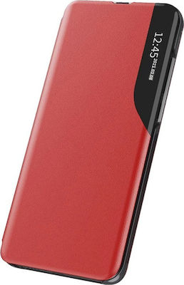 Hurtel Eco Leather View Carte Piele artificială Roșu (Galaxy A52 / A52s)