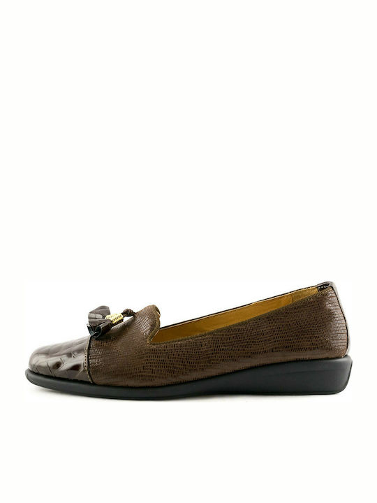 Relax Anatomic 2342 Leder Damen Loafers in Braun Farbe E-2342