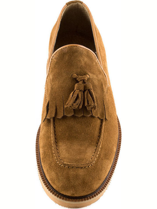 68 Men's Suede Loafers Tabac Brown