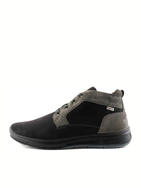 Jacalu 4349 Men's Suede Boots Black