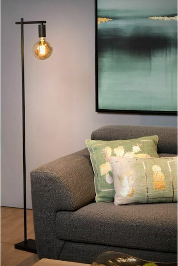 Lucide Lightning Vintage Floor Lamp H152xW25cm. with Socket for Bulb E27 Black