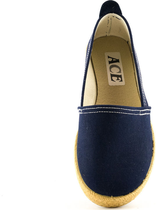 Dicas 681 Stoff Damen Espadrilles in Blau Farbe