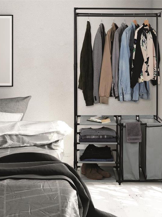 Je Cherche Une Idee Κρεμάστρα Δαπέδου από Μέταλλο Μαύρη 87x43.5x163.5cm