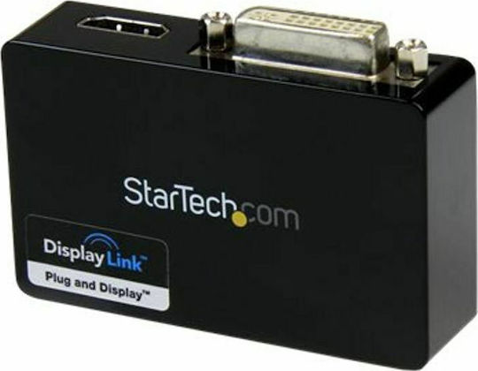 StarTech Μετατροπέας USB-B female σε DVI-I / HDMI female 1τμχ USB32HDDVII