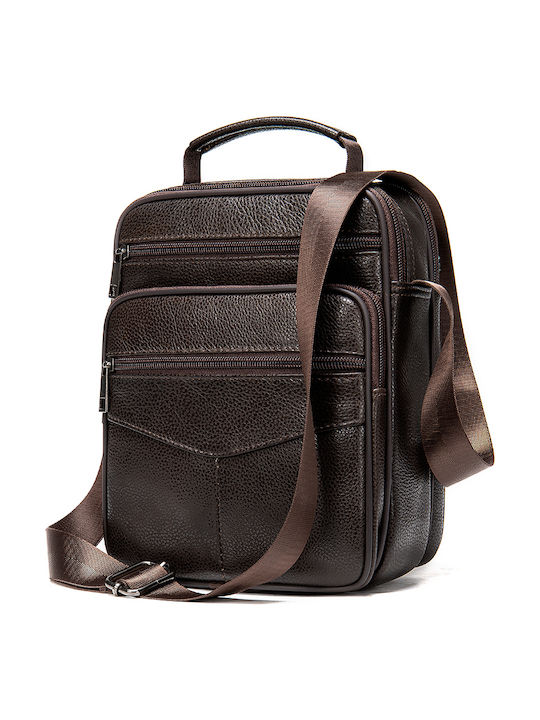 Cardinal Piele Geantă pentru bărbați De umăr / tip crossbody Maro Cardinal Piele Geantă pentru bărbați De umăr / tip crossbody Maro