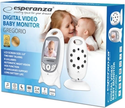 Esperanza Baby Monitor with Camera & Screen 2" with Two-Way Audio