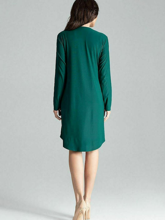 Lenitif L031 Mini Shirt Dress Dress Green