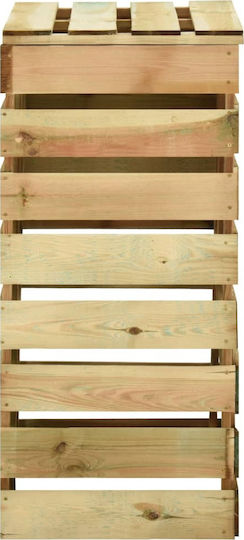 3078138 Дърво Компостер отворен тип 80x50x100cm 4pcs
