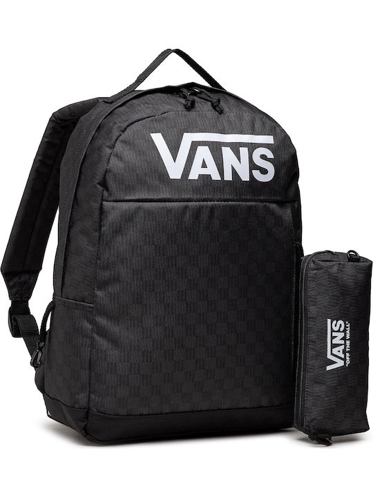 Vans Skool Back Schwarz/Anthrazit Schulranzen Rucksack Junior High-High School in Schwarz Farbe